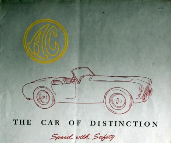 AC Ace Modelprogram 1958 "The car of Distinction" (1920)